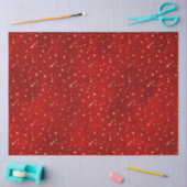 Elegant Red Gold Stars Kerstmis Tissuepapier (Craft)