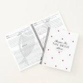 Elegant  Red Hearts Vrijgezellenfeest Recept Notitieboek (Binnen)