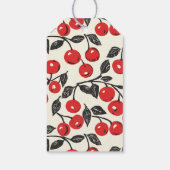 Elegant Red Initials Cadeaulabel (Achterkant)