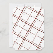 Elegant Red Kerstfeestdag Kaart (Achterkant)