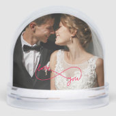 Elegant Red love You Infinity Sign Wedding Photo (Avant)