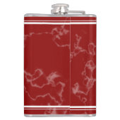 Elegant Red Marble 15 jaar Jubileum Heupfles (Achterkant)