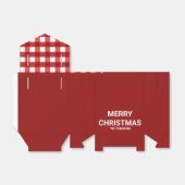 Elegant Red Merry-draagtas voor kerstmis Bedankdoosjes (Uitgevouwen)