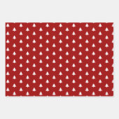 Elegant Red Merry Prettige feestdagen Script Inpakpapier Vel (Voorkant 2)