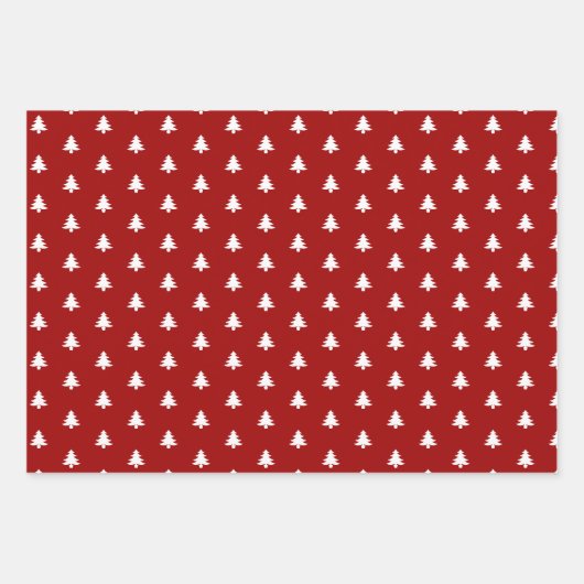 Elegant Red Merry Prettige feestdagen Script Inpakpapier Vel (Voorkant 2)