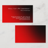 Elegant Red Modern indrukwekkende Trendy Visitekaartje (Voorkant / Achterkant)