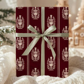 Elegant Red Nutcracker Cadeaupapier