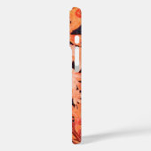 ELEGANT RED PINK DAISY Floral Leaves Case-Mate iPhone Case (Achterkant / Links)