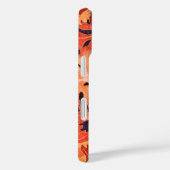 ELEGANT RED PINK DAISY Floral Leaves Case-Mate iPhone Case (Achterkant / Rechts)