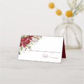 Elegant Red Poinsettia Floral-kerstrecept (Achterkant)