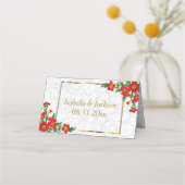 Elegant Red Poppy Flowers (Achterkant)