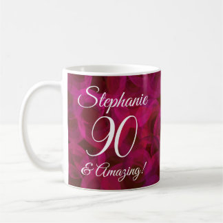 Elegant Red Rose 90 and Amazing Personalized Koffiemok