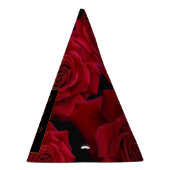 Elegant Red Rose Any Age Birthday Feesthoedjes (Rechts)