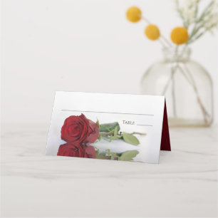 Elegant Red Rose Elegant Wedding Write-In