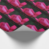 Elegant Red Rose Flower Cadeaupapier (Hoek)
