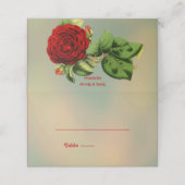 Elegant Red Rose Romantic Summer Floral Wedding (Buitenkant ongevouwen)