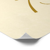 Elegant  Red Rose Tan 75th Any Age Birthday Poster (Hoek)