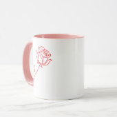 Elegant Red Rose Valentine's Day Coffee Mug (Devant gauche)