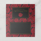 Elegant Red Rose - Wedding (Buitenkant ongevouwen)