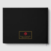 Elegant Red Rose - Wedding Gastenboek (Achterkant)
