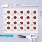 Elegant Red Rose - Wedding Tissuepapier (Craft)