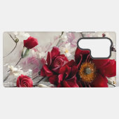 Elegant Red Roses and Flowers Smartphone Hoesje Samsung Galaxy Hoesje (Achterkant horizontaal)