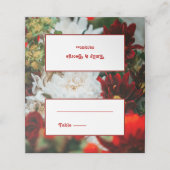 Elegant Red Roses Blossom Wedding (Buitenkant ongevouwen)