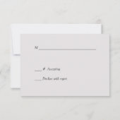 Elegant Red Silver Star Wedding RSVP (Achterkant)