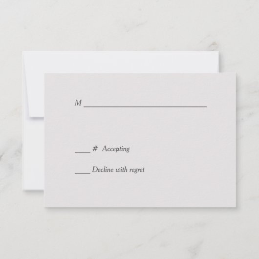 Elégant Red Silver Star Wedding RSVP (Dos)