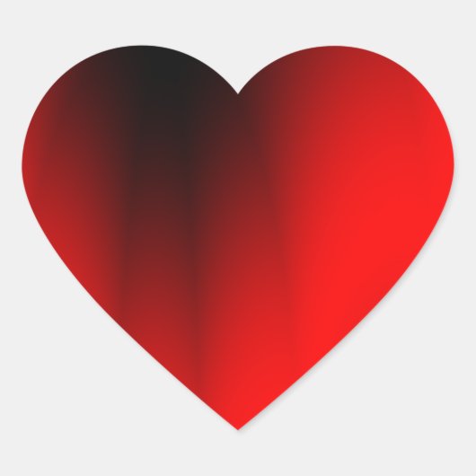 Elegant Red Splash Hart Sticker (Voorkant)