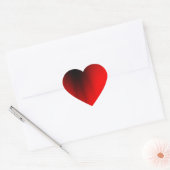 Elegant Red Splash Hart Sticker (Envelop)