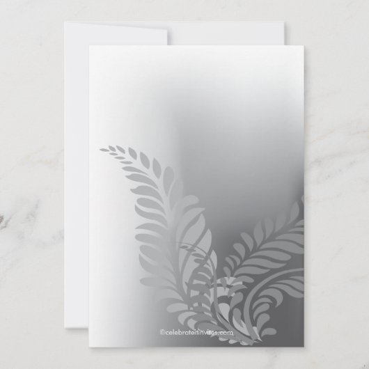 Elegant Red Turquoise Jubileum Invitation Kaart (Achterkant)