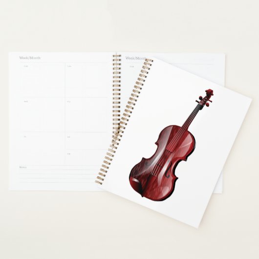 Elegant Red Violin Musical Instrument (Devant avec enveloppe)