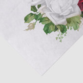 Elegant Red White Rose Bouquet Tissuepapier (Detail)