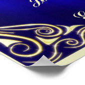 Élégant Regal Golden Typography Poster de bienvenu (Coin)