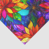 Elegant regenboog gekleurd glaspatroon tissuepapier (Detail)