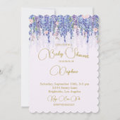 Elegant Regency Baby shower  Bloem Kaart (Voorkant)