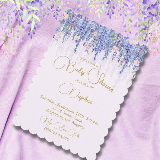 Elegant Regency Baby shower  Bloem Kaart