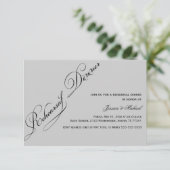 Elegant Rehearsal Dinner Invitation Kaart (Staand voorkant)
