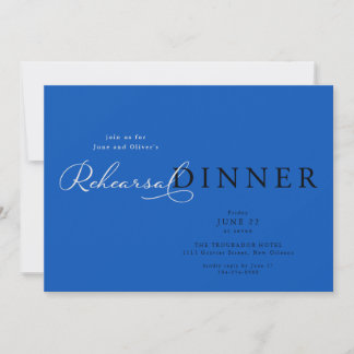 Elegant Rehearsal Dinner Kaart