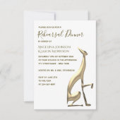 Elegant Rehearsal Dinner Kaart (Voorkant)