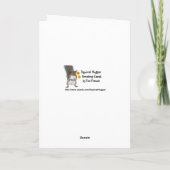 Elégant Reindeer Gold Foil look Entreprise Vacance (Dos)