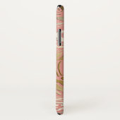 Elegant reliëf stijl Roos gouden bloemen Case-Mate iPhone Case (Achterkant / rechts)