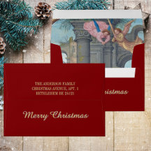 Elégant religieux anges médiévaux Joyeux Noël
