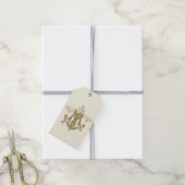 Elegant Religieuze Maagd Mary Gold katholieke Lili Cadeaulabel (Met Touw)