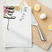 Elegant Religious Floral Cross Theedoek (Quarter Fold)