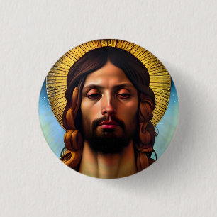 Elegant Renaissance Jesus Button