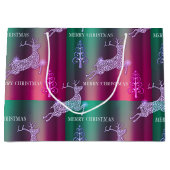 Elegant rendier kerst groot cadeauzakje (Voorkant)