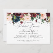 Elegant repesal Dinner Burgundy + Navy Kaart (Voorkant)