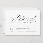 Elegant repesal Dinner Classic Script Kaart (Voorkant)